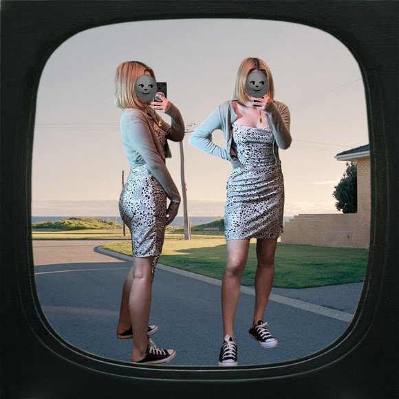 NWOT aritzia wilfred beige chocolate brown printed only dress - Picture 3 of 3